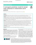 A nomogram prediction model for lymph node metastasis in endometrial cancer patients