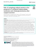 Role of autophagy-related protein in the prognosis of combined hepatocellular carcinoma and cholangiocarcinoma after surgical resection