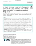 A phase I/II clinical trial on the efficacy and safety of NKT cells combined with gefitinib for advanced EGFR-mutated non-small-cell lung cancer