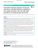 Association between troponin-I levels and outcome in critically ill patients admitted to non-cardiac intensive care unit with high prevalence of cardiovascular risk factors