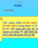 Giáo án điện tử môn Toán lớp 3 - Bài: Luyện tập (Trang 103)