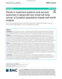 Trends in treatment patterns and survival outcomes in advanced non-small cell lung cancer: A Canadian population-based real-world analysis