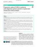 Prognostic value of CSN5 in patients with digestive system cancers: A systematic review and meta-analysis