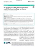 An M0 macrophage-related prognostic model for hepatocellular carcinoma