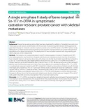 A single arm phase II study of bone-targeted Sn-117 m-DTPA in symptomatic castration-resistant prostate cancer with skeletal metastases