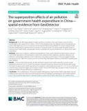 The superposition effects of air pollution on government health expenditure in China— spatial evidence from GeoDetector