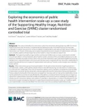 Exploring the economics of public health intervention scale-up: A case study of the Supporting Healthy Image, Nutrition and Exercise (SHINE) cluster randomised controlled trial