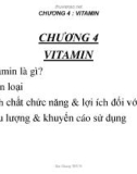 Bài giảng Thực phẩm chức năng: Chương 4 - ThS. Nguyễn Phú Đức