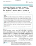 Association between serotonin transporter gene polymorphisms and increased suicidal risk among HIV positive patients in Uganda