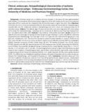 Clinical, endoscopic, histopathological characteristics of patients with colorectal polyps - Endoscopy Gastroenterology Center, Hue University of Medicine and Pharmacy Hospital