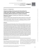 Using knowledge-driven genomic interactions for multi-omics data analysis: Metadimensional models for predicting clinical outcomes in ovarian carcinoma