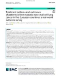 Treatment patterns and outcomes of patients with metastatic non-small cell lung cancer in five European countries: A real-world evidence survey