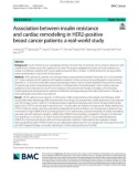 Association between insulin resistance and cardiac remodeling in HER2-positive breast cancer patients: A real-world study