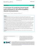 A nomogram for predicting lateral lymph node metastasis in cN0 unifocal papillary thyroid microcarcinoma