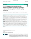 Clinical characteristics and prognostic characterization of endometrial carcinoma: A comparative analysis of molecular typing protocols