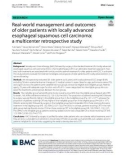 Real-world management and outcomes of older patients with locally advanced esophageal squamous cell carcinoma: A multicenter retrospective study