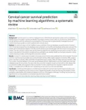 Cervical cancer survival prediction by machine learning algorithms: A systematic review