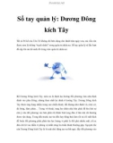 Sổ tay quản lý: Dương Đông kích Tây