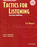 Developing tatics for listening test book