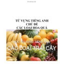 Từ vựng tiếng Anh chủ đề các loại hoa quả