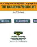 The Academic words list