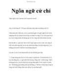 Ngôn ngữ cử chỉ