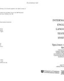 INTERNATIONAL ENGLISH LANGUAGE TESTING SYSTEM