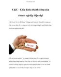 C&C - Chìa khóa thành công của doanh nghiệp hiện đại