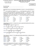 BỘ GIÁO DỤC VÀ ĐÀO TẠO ĐỀ THI CHÍNH THỨC KỲ THI TỐT NGHIỆP TRUNG HỌC PHỔ THÔNG NĂM 2009 Môn thi: TIẾNG ANH - Hệ 3 năm Mã đề thi 205