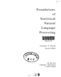 Ebook Ebook Foundations of Statistical Natural Language Processing