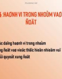 Bài giảng Hành vi tổ chức.