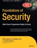 Ebook Foundations of security - What every programmer needs to know: Part 1