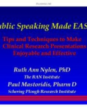 Public Speaking Made EASY Public Speaking Made EASY : : 