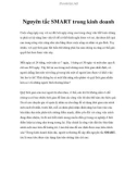 Nguyên tắc SMART trong kinh doanh