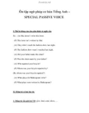 Ôn tập ngữ pháp cơ bản Tiếng Anh – SPECIAL PASSIVE VOICE