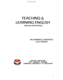 Teaching and learning english part 1