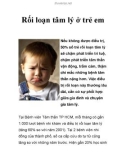 Rối loạn tâm lý ở trẻ em