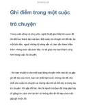 Ghi điểm trong một cuộc trò chuyện