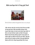 Khi con bạn hỏi về ông già Noel