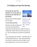 Coi chừng con bạn tổn thương