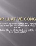 Pháp luật về công ty