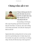 Chứng trầm uất ở trẻ