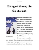 Những vết thương tâm hồn khó lành!