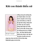 Khi con thành thiếu nữ