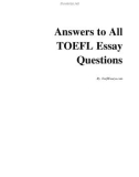 Answers to All TOEFL Essay Questions