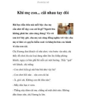 Khi mẹ con... cãi nhau tay đôi