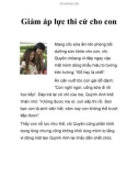 Giảm áp lực thi cử cho con