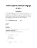 TOEFL Structure (1)