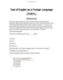 TOEFL Structure 2