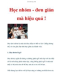 Học nhóm - đơn giản mà hiệu quả